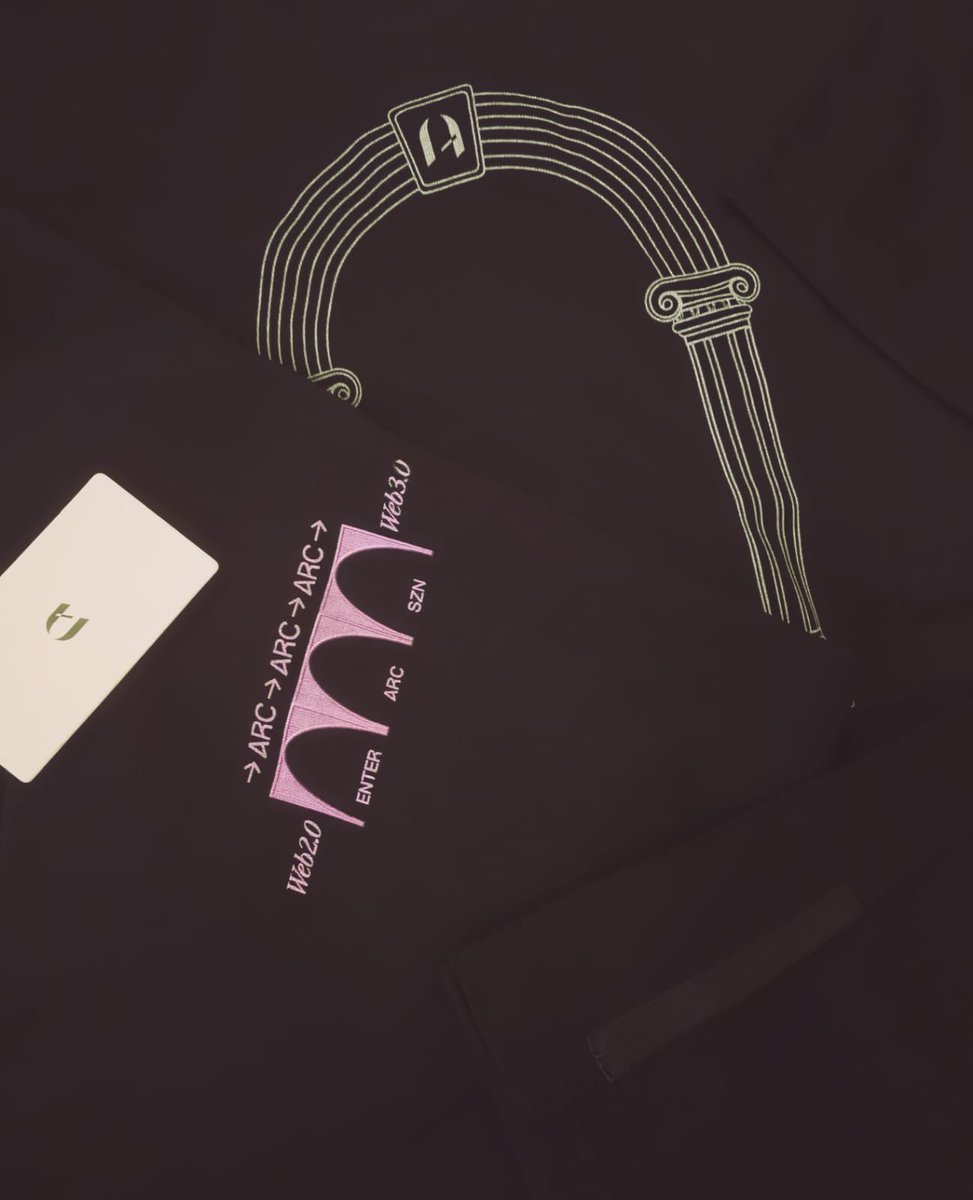 Kriskay's tweet photo. It’s finally here! 🤩 Thank you for the quality merch! @arcthecommunity @JJ_Lin @SMUDGESTORE @BoredApeYC
#ArcFam💜 https://t.co/GwvKqQTFrL