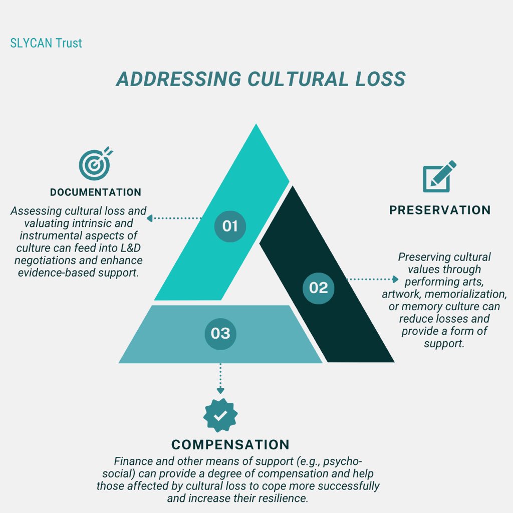 #Lossanddamage: Read our scoping paper on climate-induced cultural and non-economic loss 🌎 Explore how climate change is impacting our cultural heritage, traditional knowledge or practices, and more. Link to read the full paper: slycantrust.org/knowledge-reso…