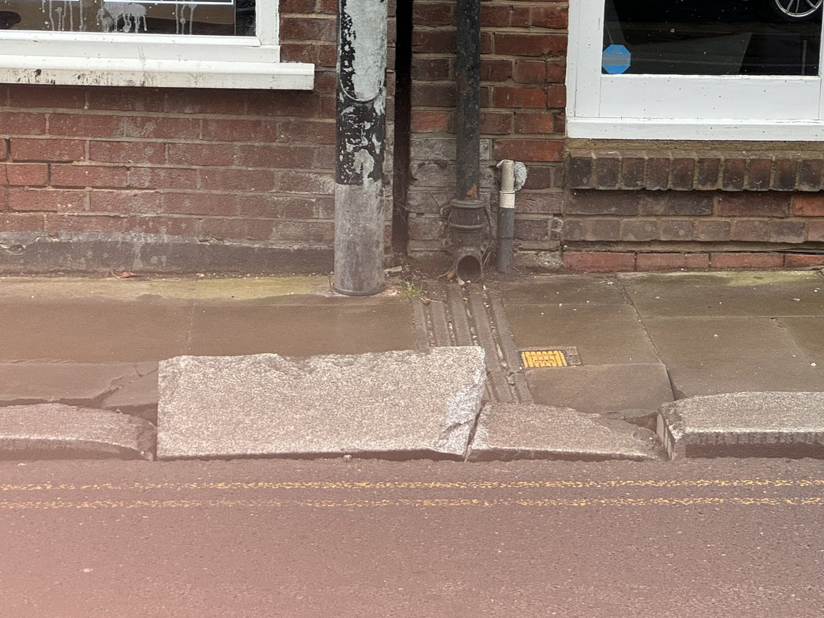 Hi <a href="/essexhighways/">Essex Highways</a> please can something be done about this dangerous curb stone. High Street Maldon. 
Thanks