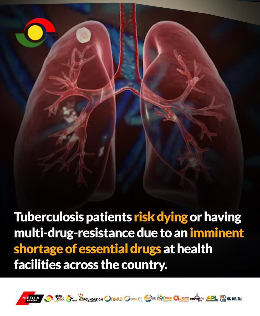 TB patients risk death as Ghana runs short on essential drugs.

#OnuaNews