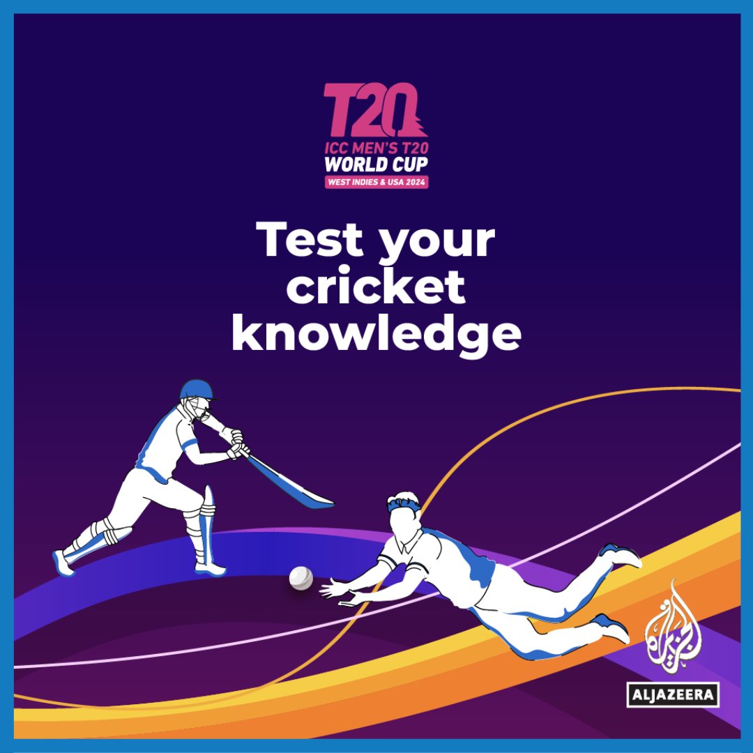 Think you know everything about cricket? 🧐 From #T20WorldCup to legendary players, it's time to put your knowledge to the ultimate test! 🏏: aje.io/1osqur