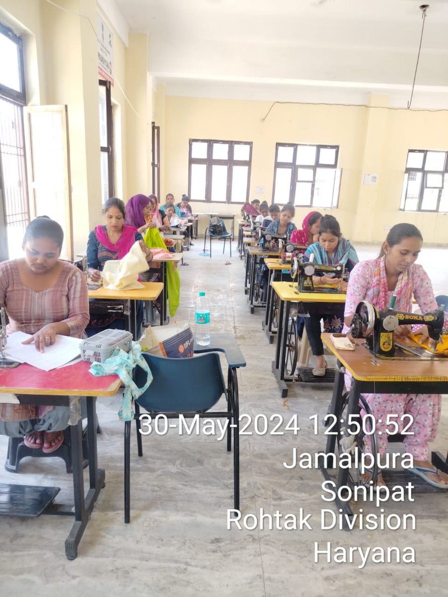 Skill Development training for Checker Inline and Measurement at Sonipat District (Haryana) under PM DAKSH scheme. @MSJEGOI @NITIAayog @_saurabhgarg @MD_NSKFDC @pib_MoSJE