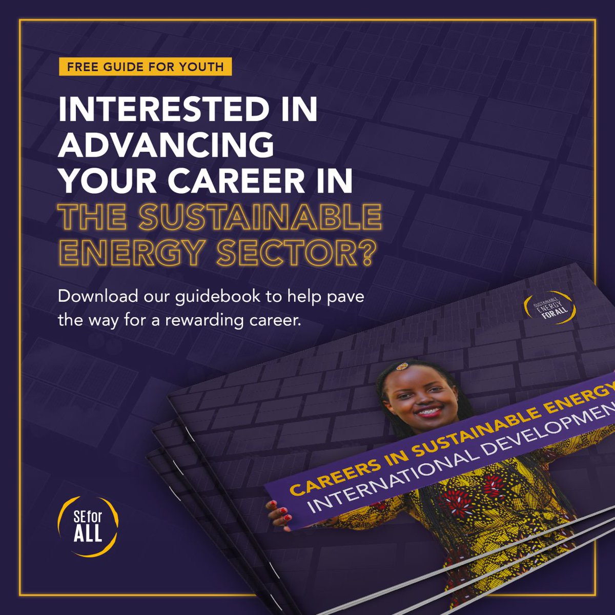 DamilolaSDG7's tweet image. ⚡️I am excited to share with you the "Careers in Sustainable Energy: International Development" handbook by @SEforALLorg.

It's an important resource for students, young professionals and early to mid-career individuals.

Download your copy today!

seforall.org/publications/c…