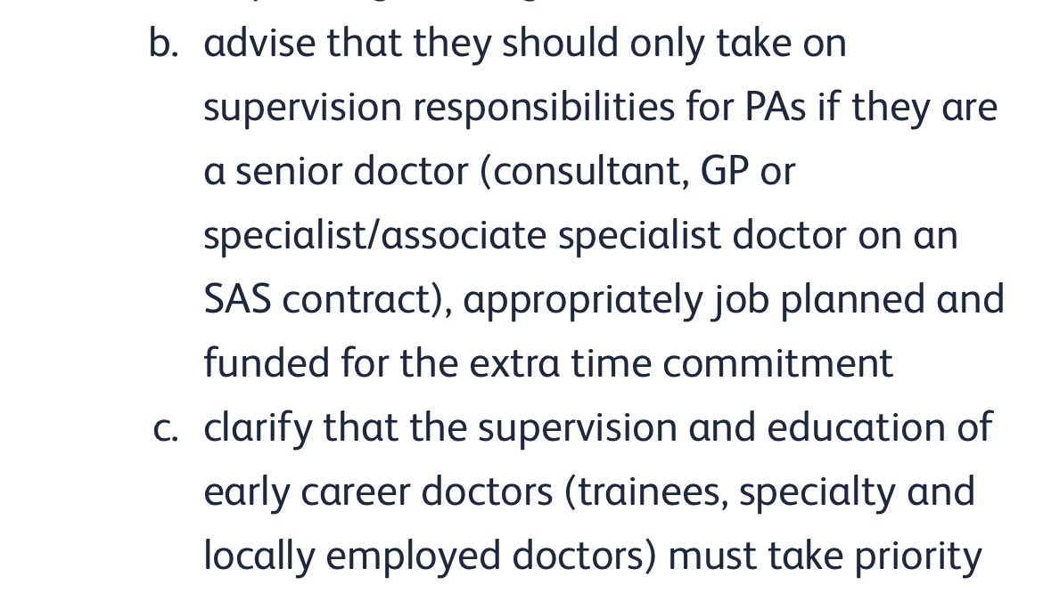 Advice coming from @RCPhysicians re supervision of MAPs 
All Fellows & Members

1.  Do so if senior, time funded/ job planned 

2. Supervision/education of doctors MUST (not “should”)take priority

Wait to see @the_mdu @MPS_Medical views on impact on indemnity re supervising MAPs