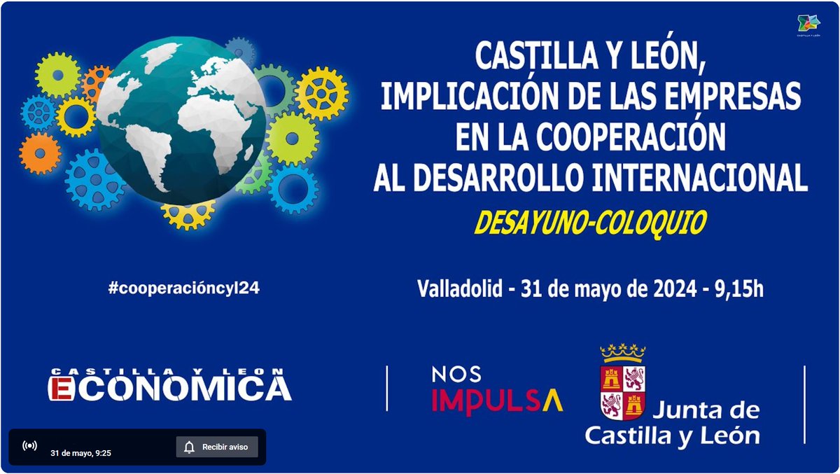 🗓️31 mayo⏰9:15 h. El presidente del @cescyl, Enrique Cabero, asiste la Desayuno-Coloquio 'Castilla y León, implicación de las empresas en la #cooperación al #desarrollo internacional' #cooperacióncyl24📍Hotel Vincci Frontaura #Valladolid
🔴EN DIRECTO youtu.be/rAnDmioa4Io