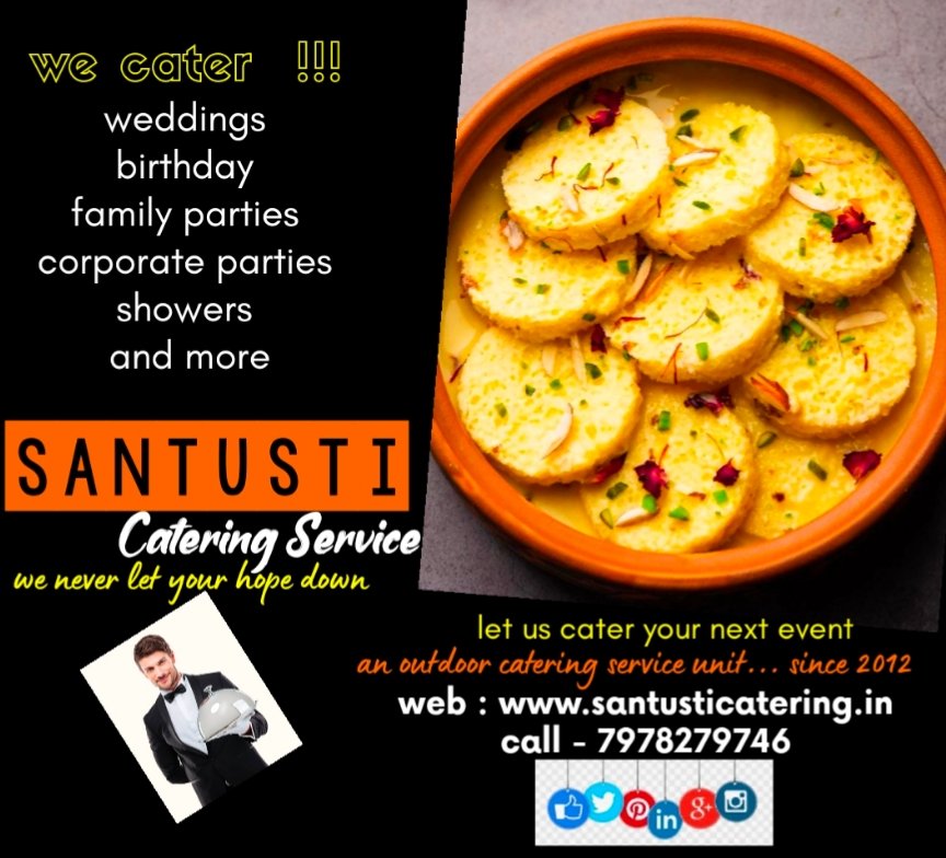 SubhadevMishra's tweet image. Book Your Service For Any Occasions 
visit us - santusticatering.in
call - 7978279746