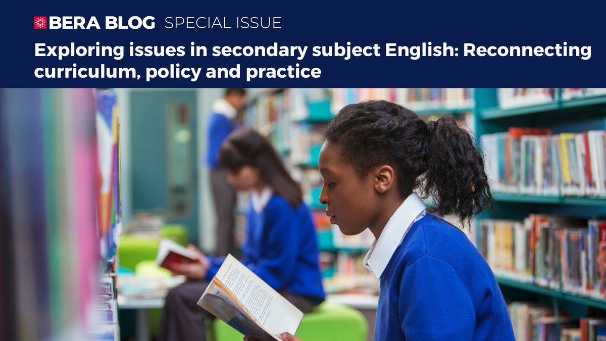 BERA (@beranews) on Twitter photo 📝 New BERA Blog special issue
Exploring issues in secondary subject English: Reconnecting curriculum, policy and practice
<a href="/PGCE_English_Br/">Dr Lorna Smith</a>, <a href="/SOEBristol/">School of Education | University of Bristol</a>, <a href="/DrJoBowserAnger/">Dr Jo Bowser-Angermann 🐾 PFHEA</a>, <a href="/AngliaRuskin/">ARU</a>, <a href="/ARU_AHESS/">Arts, Humanities, Education & Social Sciences</a> @EduKayte <a href="/LiteracyFE/">The FE Literacy Movement</a>
Read here: bera.ac.uk/blog-special-i… 📝 New BERA Blog special issue
Exploring issues in secondary subject English: Reconnecting curriculum, policy and practice
<a href="/PGCE_English_Br/">Dr Lorna Smith</a>, <a href="/SOEBristol/">School of Education | University of Bristol</a>, <a href="/DrJoBowserAnger/">Dr Jo Bowser-Angermann 🐾 PFHEA</a>, <a href="/AngliaRuskin/">ARU</a>, <a href="/ARU_AHESS/">Arts, Humanities, Education & Social Sciences</a> @EduKayte <a href="/LiteracyFE/">The FE Literacy Movement</a>
Read here: bera.ac.uk/blog-special-i…