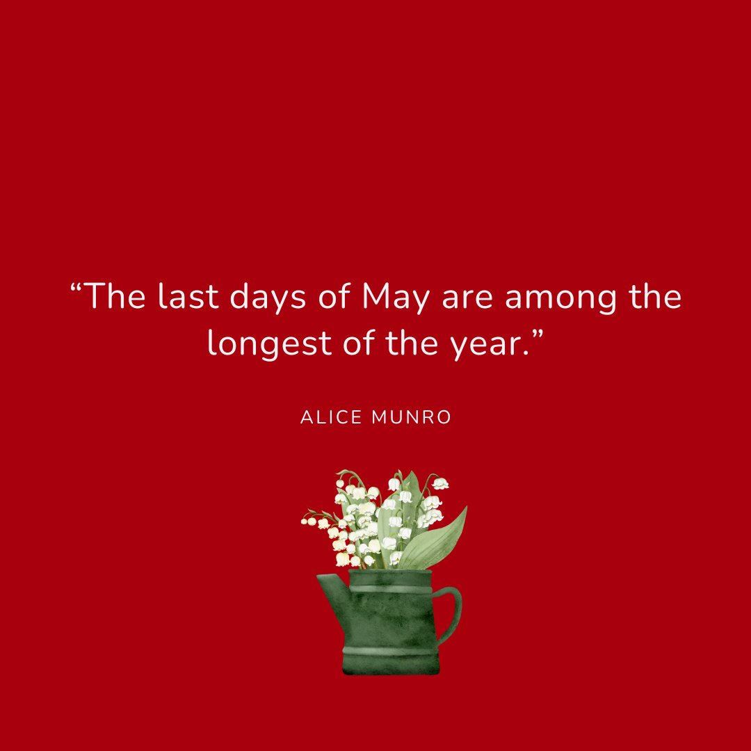 As Alice Munro beautifully said, 'The last days of May are among the longest of the year.' Let's cherish these extended moments and maximise the lingering daylight. 🌞✨

#MayDays #CherishTheMoment #AliceMunro #Spring