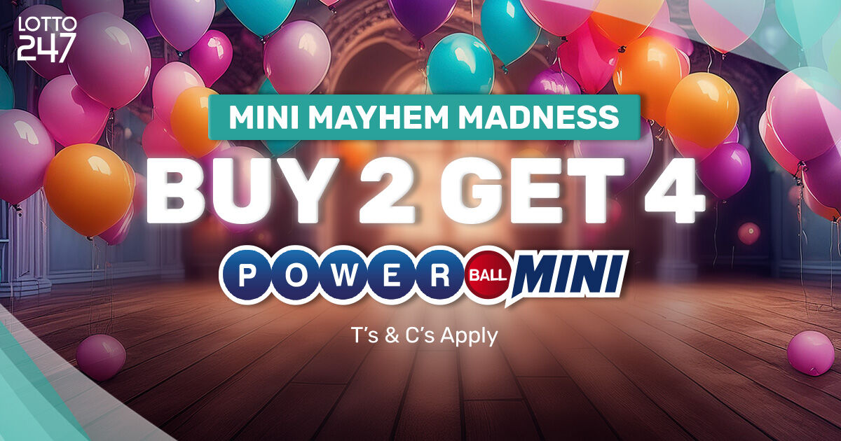 lotto247's tweet photo. π₯ Double your chances at #Lotto247! π Purchase 2 #PowerballMini entries today and get 4 FREE! Seize this one-day offer and turn the odds in your favour. T's & C's Apply. Join the frenzy with #MiniMayhemMadness! #SpecialOffer #TodayOnly
πππ§ π’ππππ₯: https://t.co/knsu1q2p3N https://t.co/CpRhKlTQiG