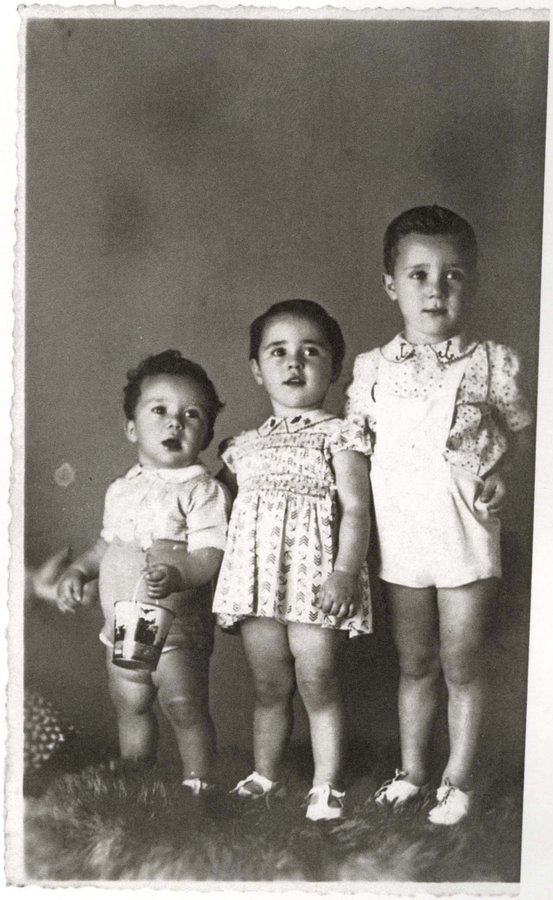 31 May 1941 | An Italian Jewish boy Mario Sonnino was born in Rome (on the left). On 23 October 1943, he was murdered in a gas chamber at #Auschwitz II-Birkenau. He was killed together with his sister Césira and his brother Sandro.