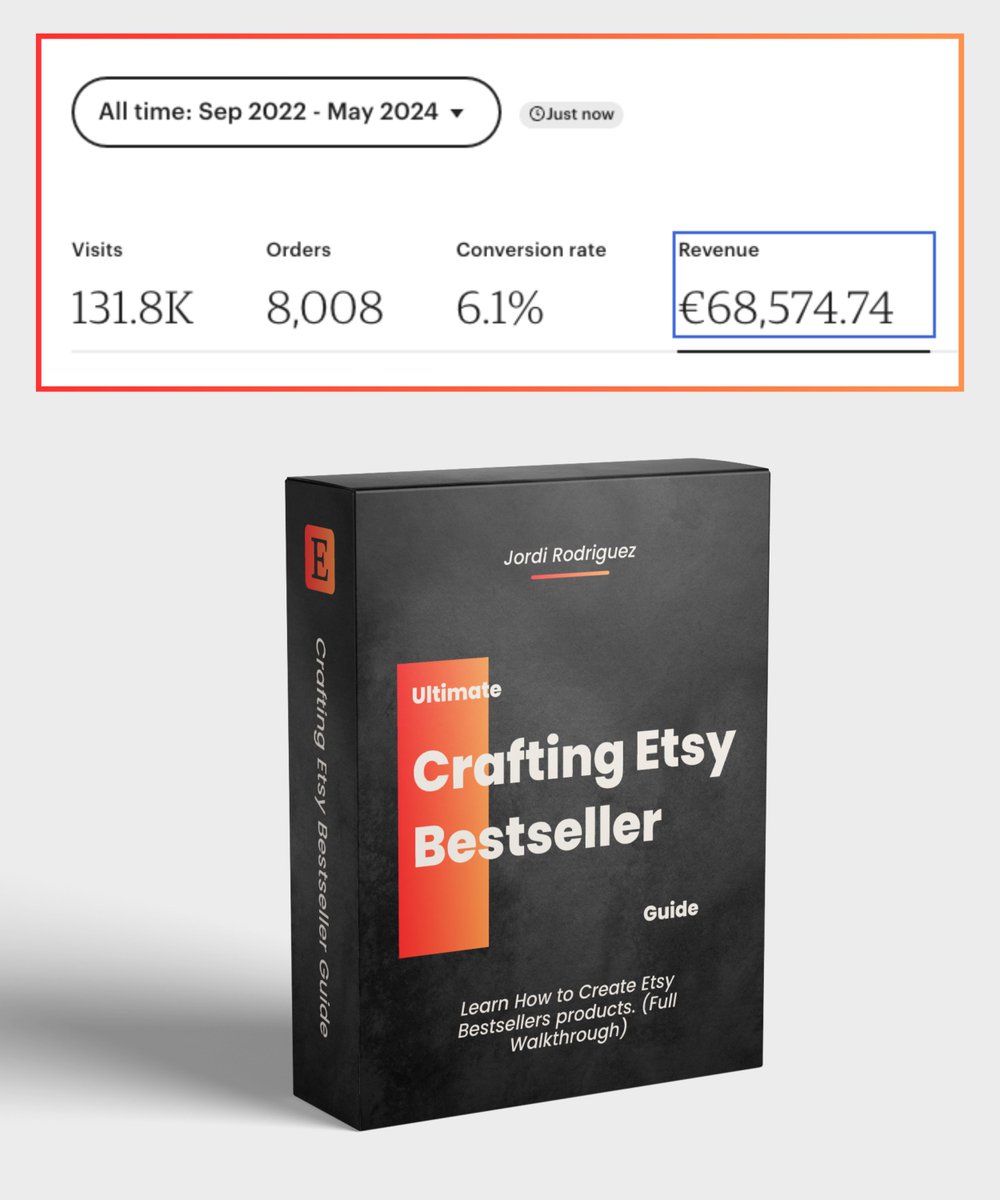 I made over $70K selling digital products on Etsy.

My secret?

A proven strategy that helped me build more than 20 Bestsellers.

My Ultimate Etsy Bestseller Guide will help you do the same.

To get it:

(FREE)
1. Follow
2. Like
3. Reply with any emoji

I'll DM it to you.