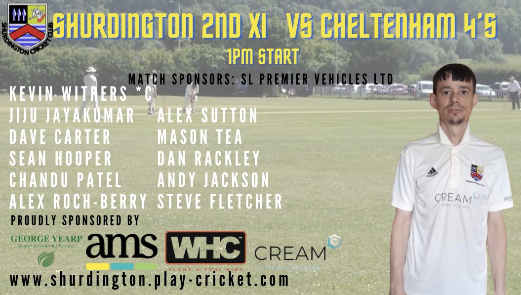 The Seconds welcome <a href="/CheltCricket/">Cheltenham Cricket</a> 4s to the SCG , Bar open from 12 🏏☀️