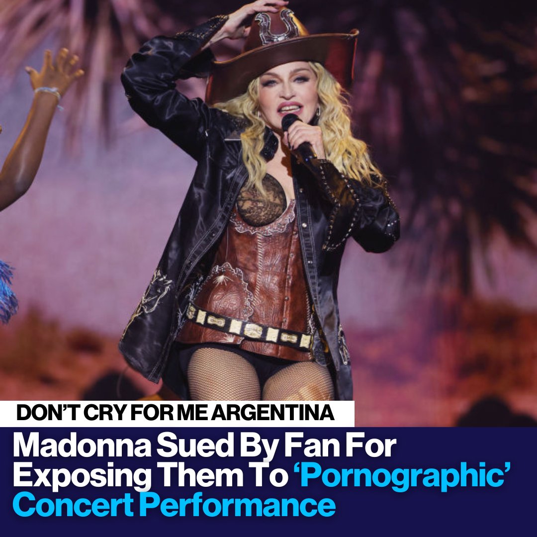 Madonna has been sued by a ‘fan’ who believes that the singer and Live Nation “deceived” concertgoers at her Celebration World Tour, by subjecting them to “pornography without warning.” READ MORE: brnw.ch/21wKiSs