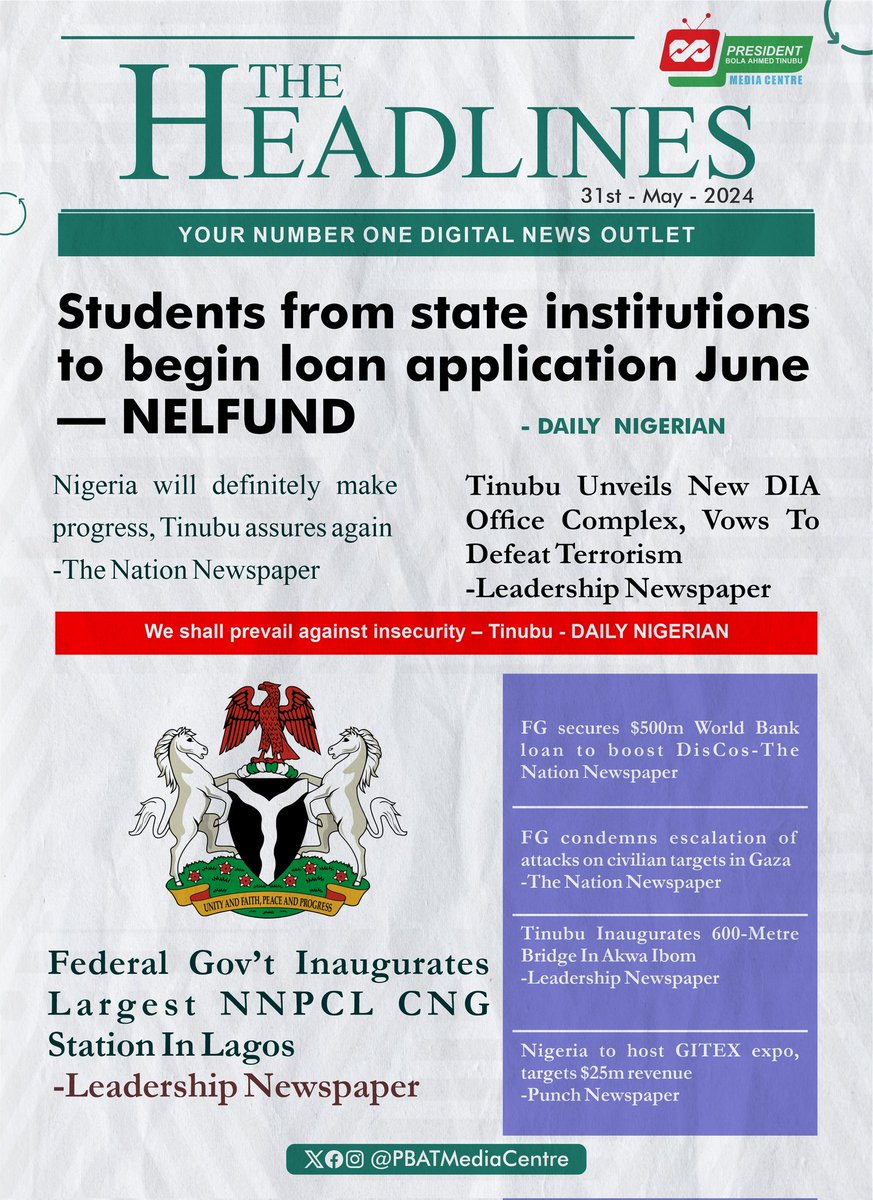 Massive update on the students loan scheme as @NELFUND announces that state institutions will now be incorporated over the next 3 weeks. This, amongst others on #TheHeadlines today.