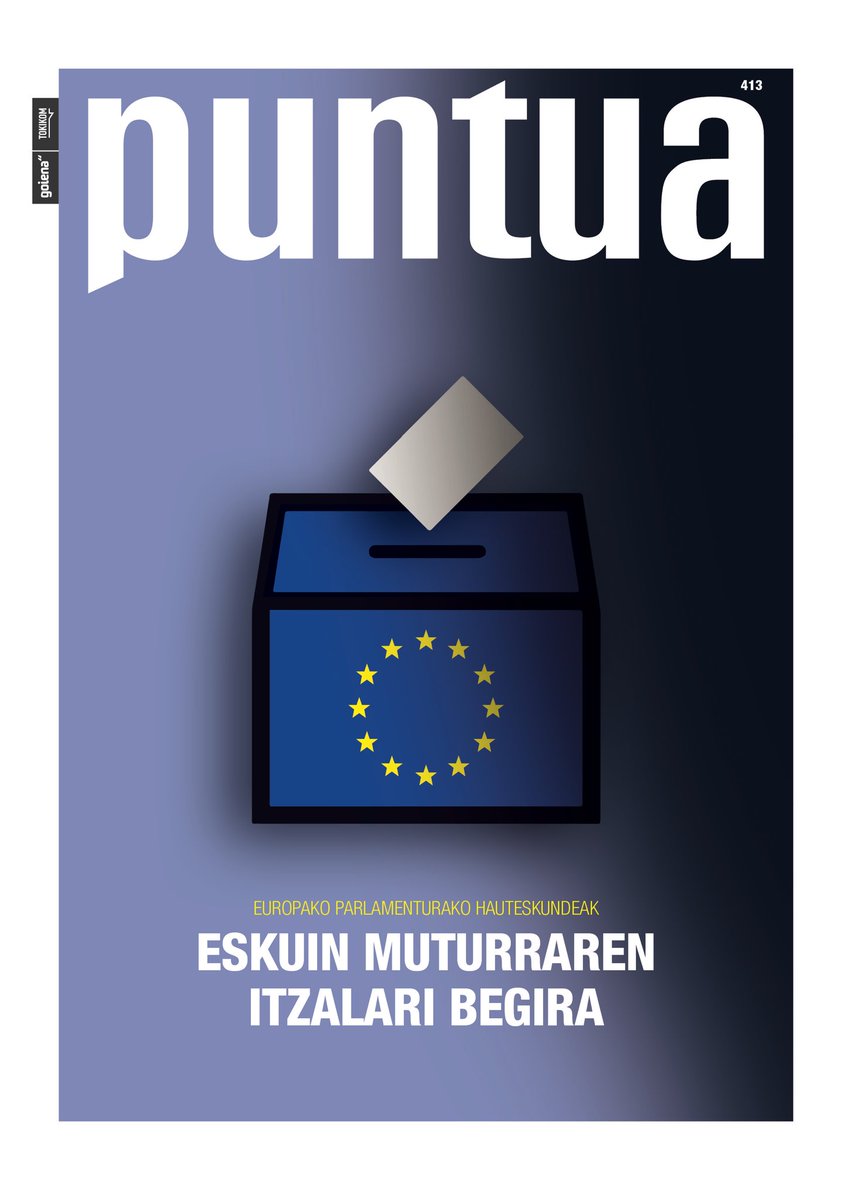 [PUNTUA] Europako Parlamenturako hauteskundeen gaineko erreportajea landu du <a href="/xurze/">xabier urzelai atxa</a>-k <a href="/AneIrazabal/">Ane Irazabal</a> eta Juanjo San Miguel kazetarien ikuspuntuekin. Elkarrizketatua, bestalde, Mariasun Pagoaga aktorea da #Puntua