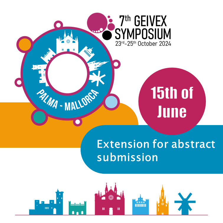 We have extended the deadline for abstract submission to our 7th international GEIVEX symposium. Do not miss this opportunity to learn and network. And take a look at the terrific program of the premeeting day!