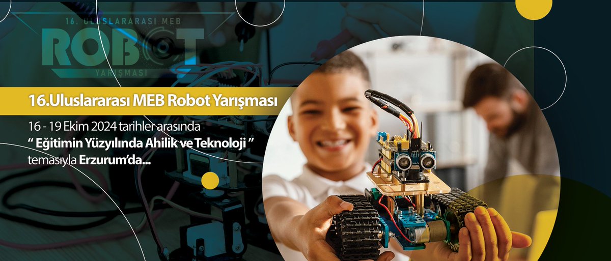 TekirKod's tweet photo. 🤖 16. Uluslararası MEB Robot Yarışması 16-19 Ekim 2024 tarihleri arasında Erzurum'da gerçekleştiriliyor!

🔗 Yarışma kılavuzlarına https://t.co/6lmv9mDSKE adresinden ulaşabilirsiniz 🖥️

@tcmeb @Yusuf__Tekin @ersanulusan @tekirdagmem @Tekirdag_Ar_Ge https://t.co/BPFx9HM7Cz