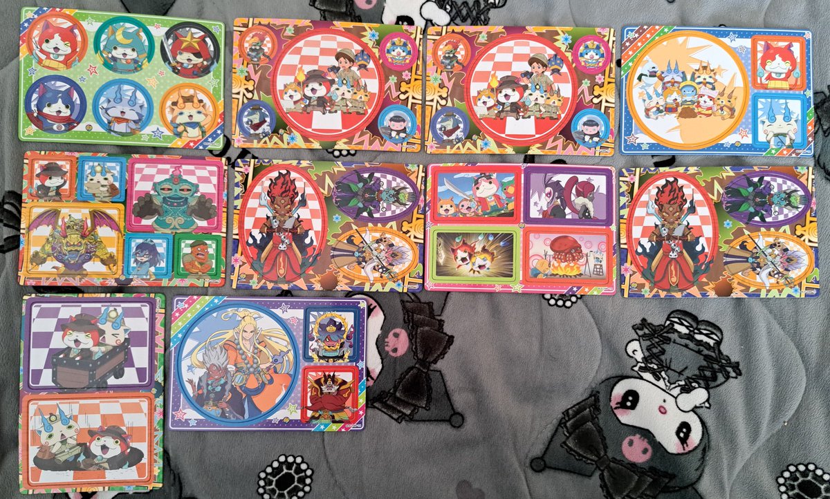 BOYISHLR_3GENMA's tweet photo. 妖ウォのマグネットガム2で10枚引いたら自分のめちゃくちゃ好きな推しの3神エンマが6枚目と8枚目に2個あってめっちゃ嬉しすぎて手が震えたww😂✨💞
#妖怪ウォッチ
#3神エンマ
#三神エンマ
#太陽神エンマ
#SolarEnma
#時空神エンマ
#InfiniteEnma
#暗黒神エンマ
#UmbralEnma
#推し活
#plush https://t.co/l4YlDBK5dd