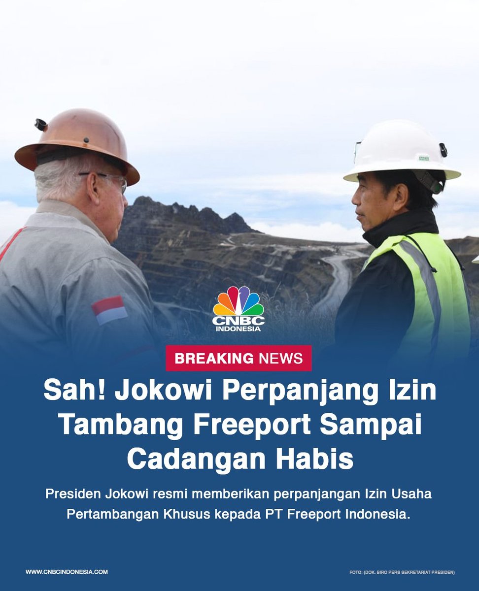 165Hati's tweet photo. Nah kan ada udang dibalik batu dapat saham tambahan 10 % tapi Freeport Indonesia diperpanjang kontraknya sampai cadangan tambang Habis
Keren kan.. 🫰 https://t.co/P6hhSW5Nci