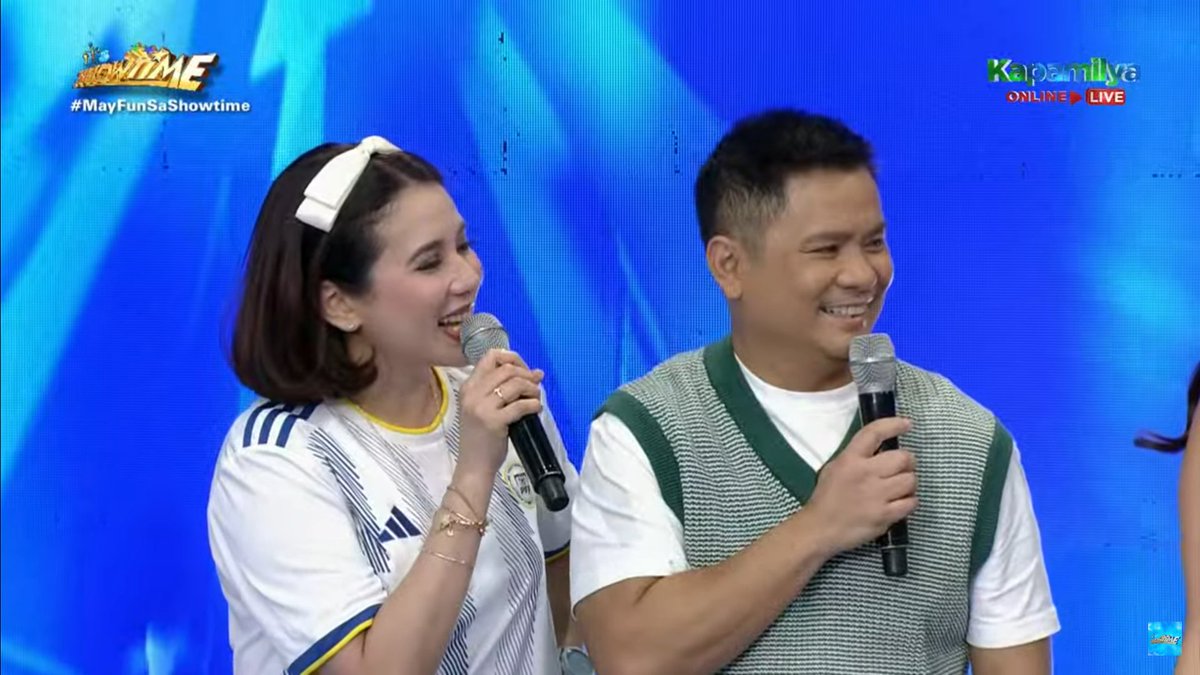 Karylle is wearing @PilipinasWNFT's 2023 FIFA Women's World Cup kit on It's Showtime today