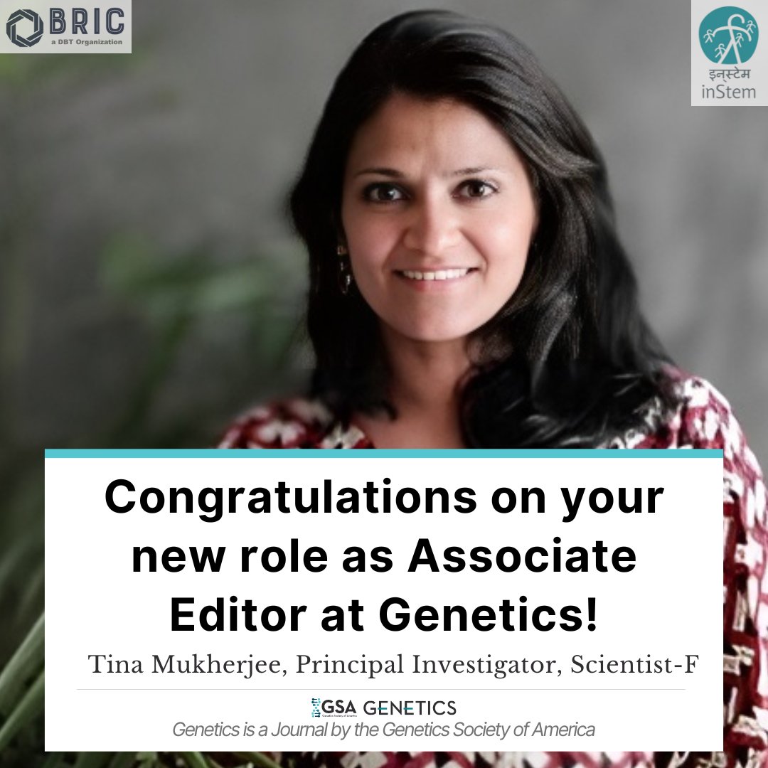 iBRIC-inStem (@dbt_instem) on Twitter photo Congratulations to <a href="/Tina20578/">Tina Mukherjee</a> for bagging the associate editorship with <a href="/GeneticsGSA/">Genetics Society of America</a> ! She will be part of the editorial team for Cellular Genetics.
#editor #associateeditors #lifescience #genetics
Announcement here: genestogenomes.org/tina-mukherjee…
<a href="/DBTIndia/">Department of Biotechnology</a> <a href="/tinalab_inStem/">Metabolism and Development Lab</a> <a href="/BLiSC_India/">Bangalore Life Science Cluster (BLiSC)</a> Congratulations to <a href="/Tina20578/">Tina Mukherjee</a> for bagging the associate editorship with <a href="/GeneticsGSA/">Genetics Society of America</a> ! She will be part of the editorial team for Cellular Genetics.
#editor #associateeditors #lifescience #genetics
Announcement here: genestogenomes.org/tina-mukherjee…
<a href="/DBTIndia/">Department of Biotechnology</a> <a href="/tinalab_inStem/">Metabolism and Development Lab</a> <a href="/BLiSC_India/">Bangalore Life Science Cluster (BLiSC)</a>