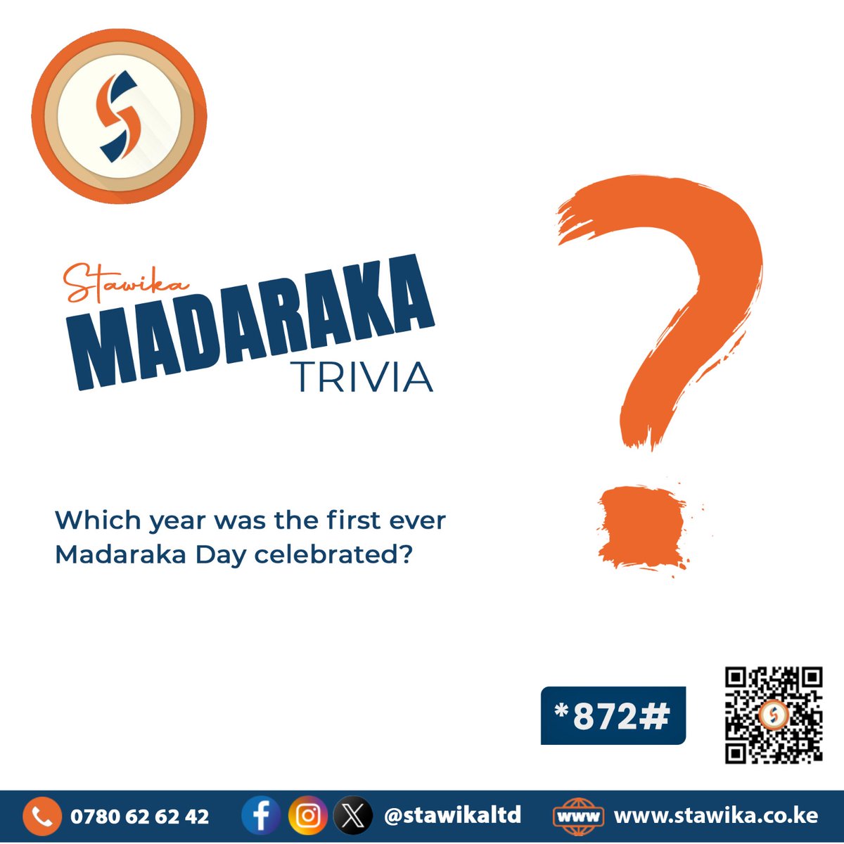 THIS IS HISTORY RIGHT HERE, THIS IS HISTORY.

Get a chance to win airtime, a shopping voucher and merchandise by tackling our MADARAKA Trivia.

Who knows the year? Let us know in the comments below.

#Stawika
#Nimestawika
#MadarakaDay