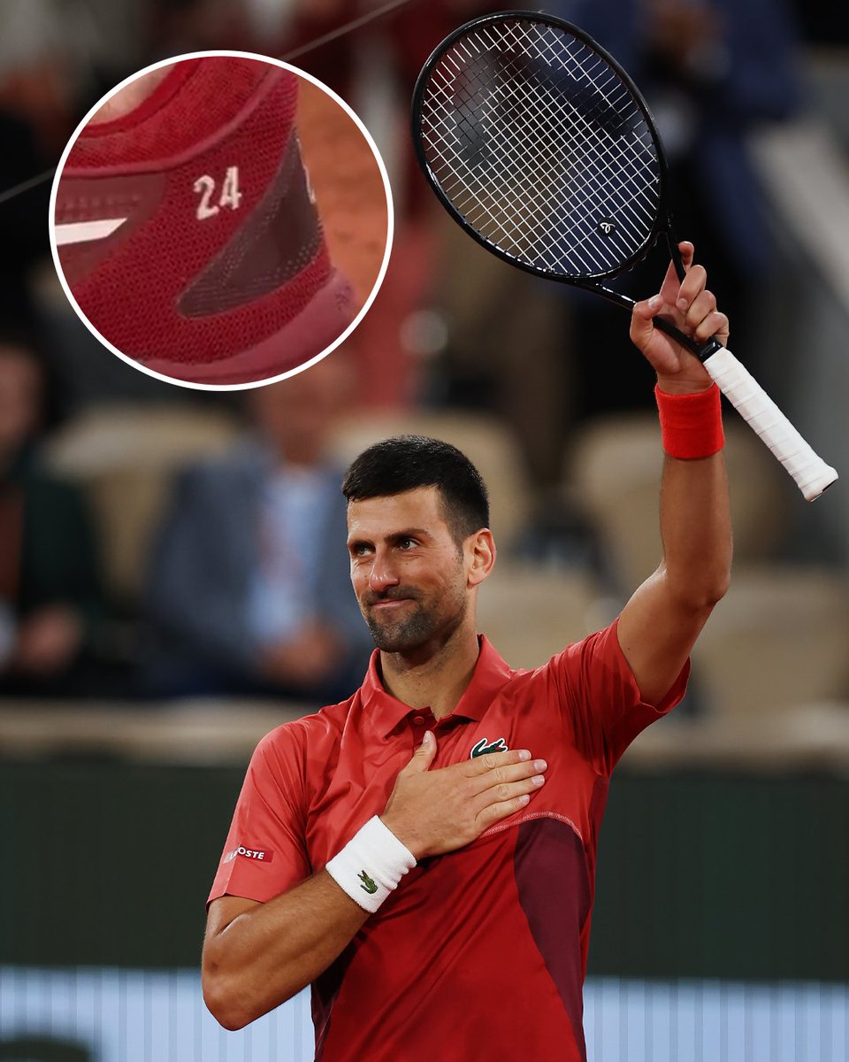 Novak Djokovic'in ayakkabısındaki 24 detayı 👀 25 olur mu? 🤔 #RolandGarros