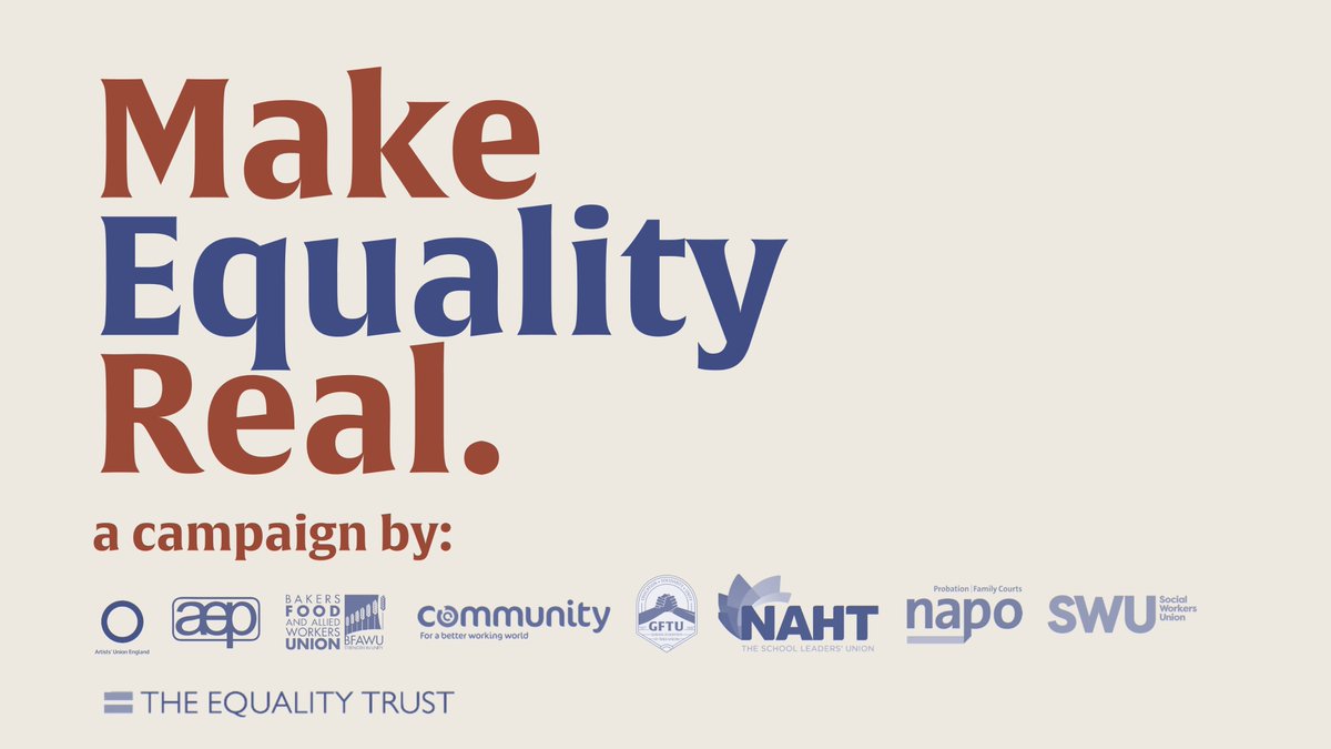 🚀Today, we're launching the #MakeEqualityReal campaign.

We call on all parties to make the socio-economic duty law, reducing #poverty &amp; making austerity unlawful.

Help us make #austerity unlawful, sign the petition today: bit.ly/MakeEqualityRe…

#Equality #GeneralElection