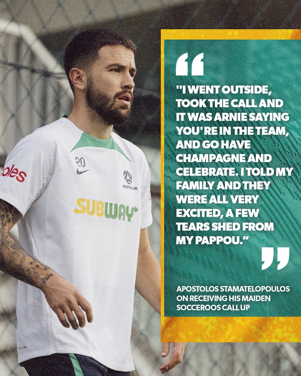 Breakfast at your grandparent’s house with your wife and family is a pretty good place to receive the call up! 🥹 #Socceroos #DifferentBreed