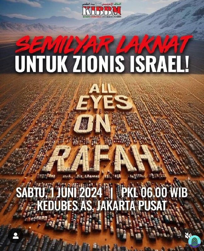 Tanyarl Cw // 🍉

AYO GUYS YANG BISA BESOK RAMAIKAN!!!
ALL EYES ON RAFAH
ALL EYES ON RAFAH