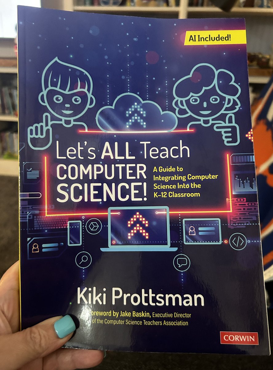 mrsishamscience's tweet photo. 📚 I'm joining the free Carly and Adam Summer Book Study to explore "Let's all teach computer science" by Kiki Prottsman! 🚀 #carlyandadambookstudy24 @carlyandadam 

For more details and registration, visit:
https://t.co/847eH3K8Qk https://t.co/jEVVeRMmlR
