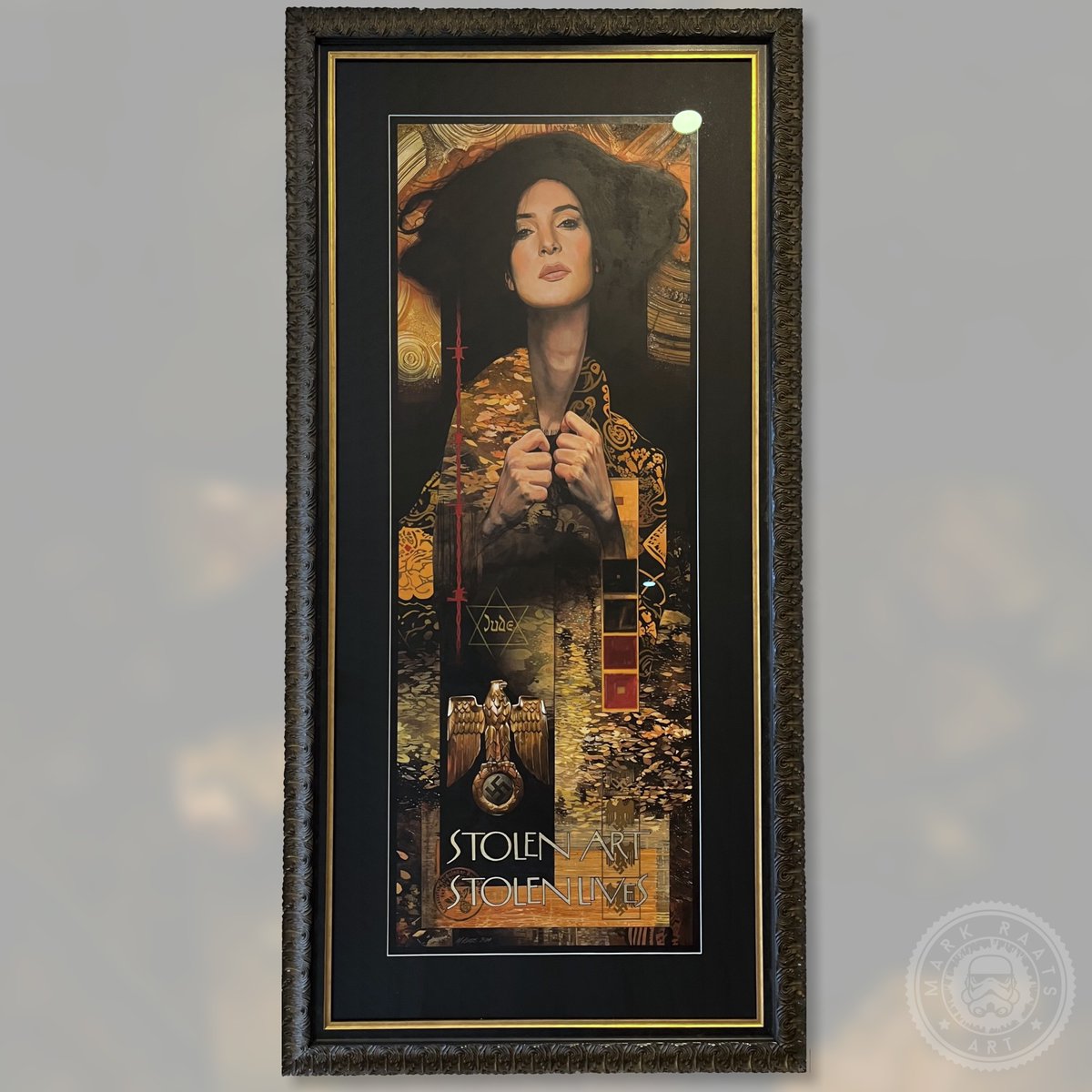 Got back from Europe to find this waiting

Chris at Leamac Picture Framing has done it again

Thank you!

Acrylic Gouache, pencil & gold leaf on board - 26 x 54in
#themonumentsmen #artrestitution #stolenart #traditionalart #markraats #artsy #notdigitalart #artbyhumans