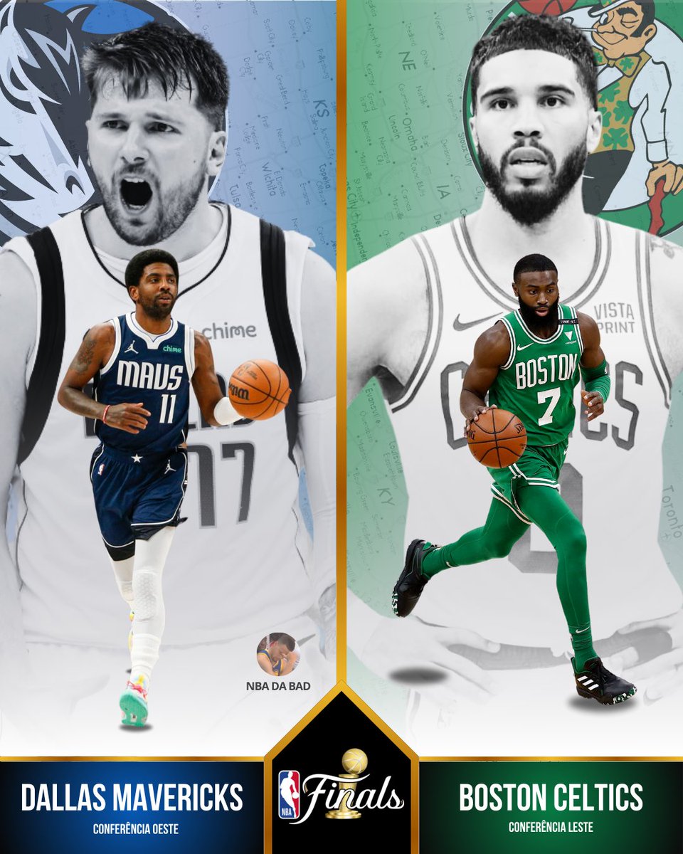 🚨 DEFINIDAS AS FINAIS DA NBA:

DALLAS MAVERICKS X BOSTON CELTICS

LUKA DONCIC, JAYSON TATUM, KYRIE IRVING, JAYLEN BROWN

KYRIE ENFRENTANDO BOSTON, PORZINGIS ENFRENTANDO DALLAS

MEU DEUS DO CÉU