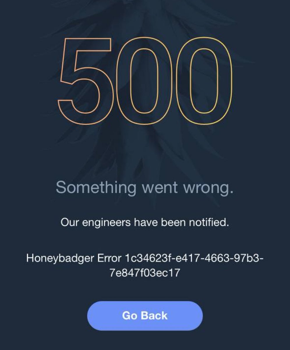 Trump’s servers crashing with a “honeybadger” error is so beautifully bitcoin coded.