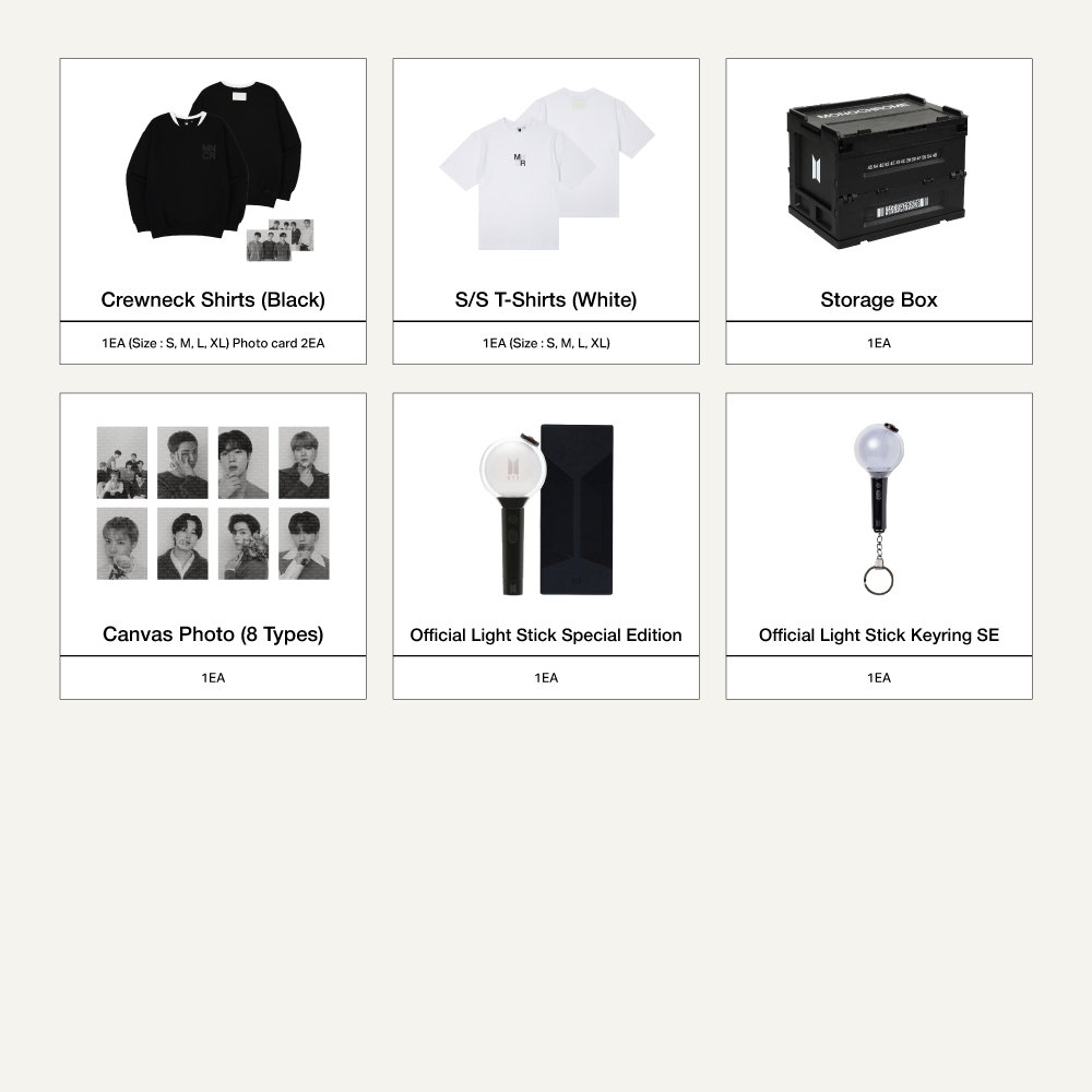 Revealing the merchandise list! Come check out our BTS official merch and exclusive items at The ONE Mall! 1⃣ #BTS #방탄소년단 #MONOCHROME #MNCR #BTS_POPUP #HongKong