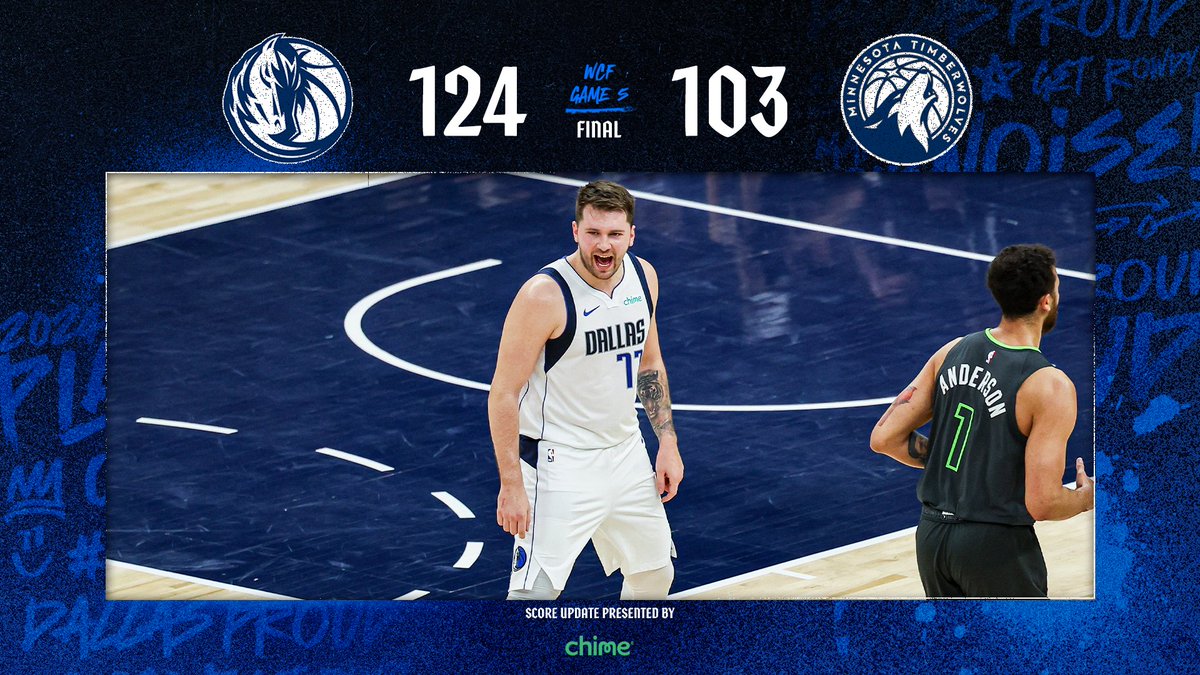 dallasmavs's tweet image. MAVS IN 5.

@Chime // #OneForDallas #MFFL