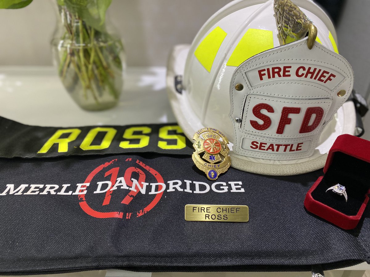 It has been my honor to be your chief. May you fulfill the desires of your heart as she has. Follow your dreams, run after them relentlessly, and remember your “why.” Move with integrity, kindness, and grit…and always make room for love. #chiefross #merledandridge #station19