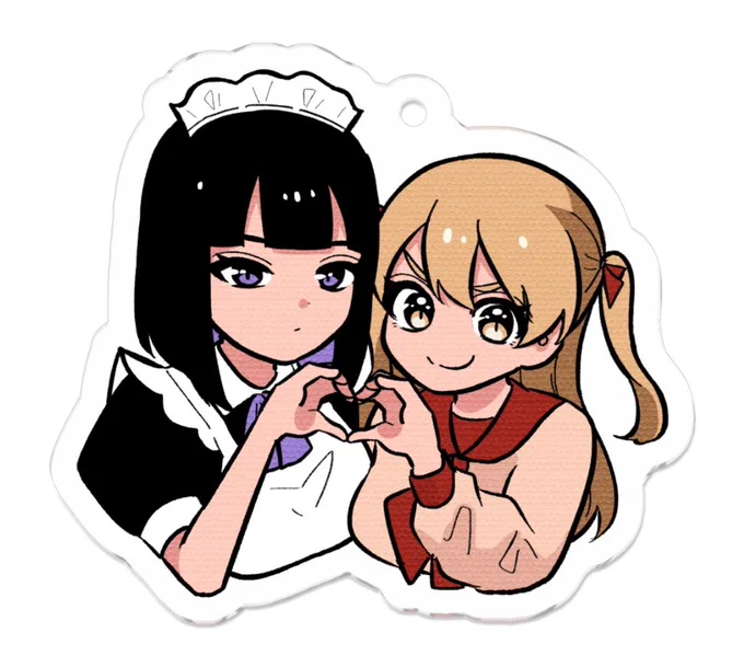BOOTHにグッズ追加したよん🥰🥰百合アクキーや一コマステッカーも!!めたんこかわよいっす...🥹🥹✨良ければお気軽に見てってね～🥳🥳
https://t.co/PtkNkPHyHn 