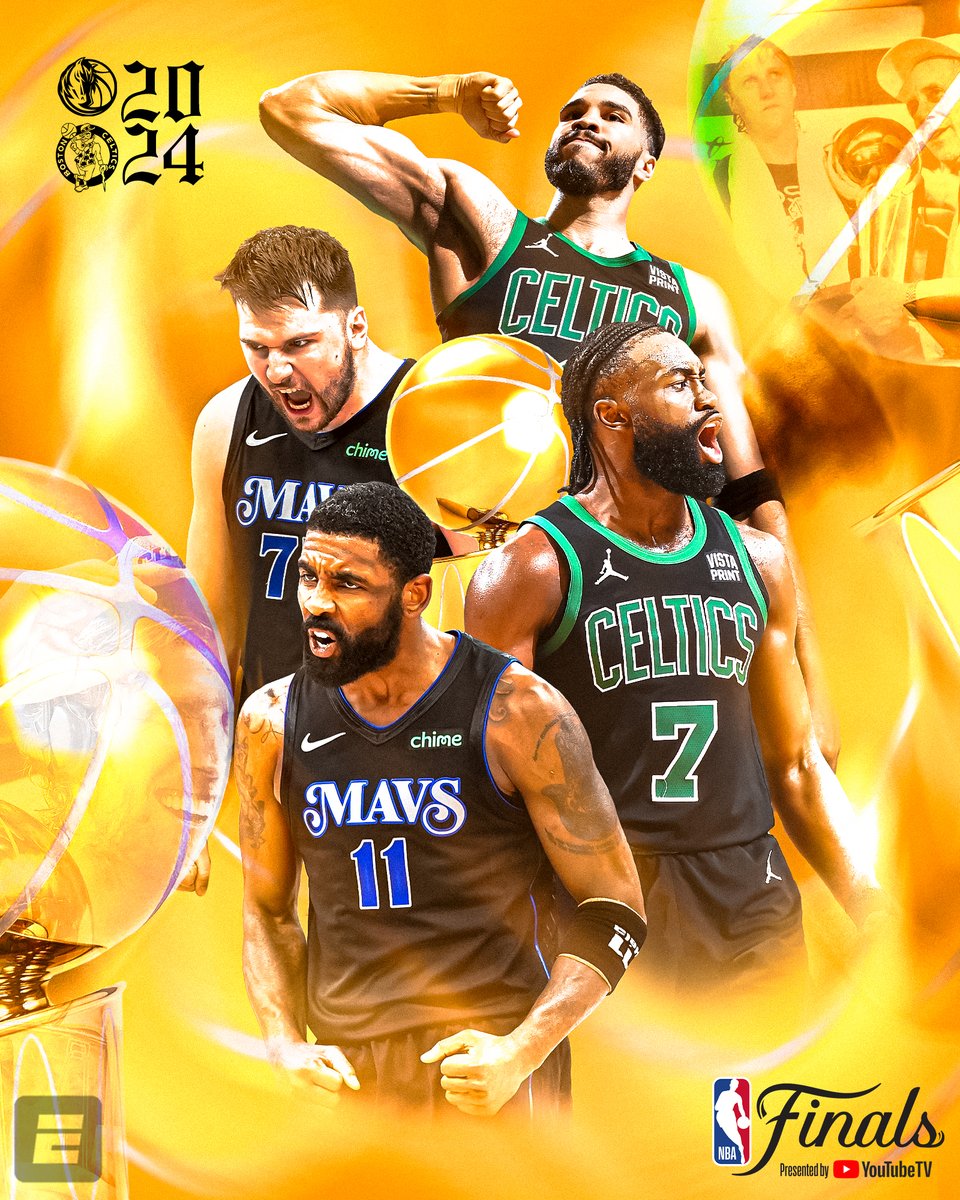 DALLAS 🆚 BOSTON IN THE NBA FINALS 🏆

JUNE 6 ON ABC 🍿