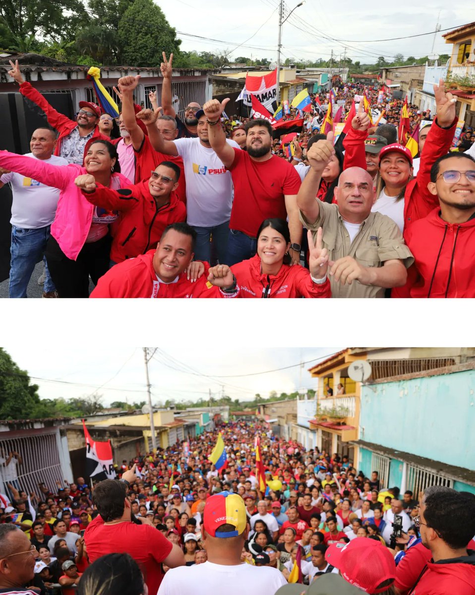 ErnestoLunaPsuv's tweet photo. El pueblo del municipio Punceres se movilizó en respaldo a nuestro candidato @NicolasMaduro ¡Vamos juntos a la gran victoria este 28 de julio! https://t.co/cT5CMYA2MN