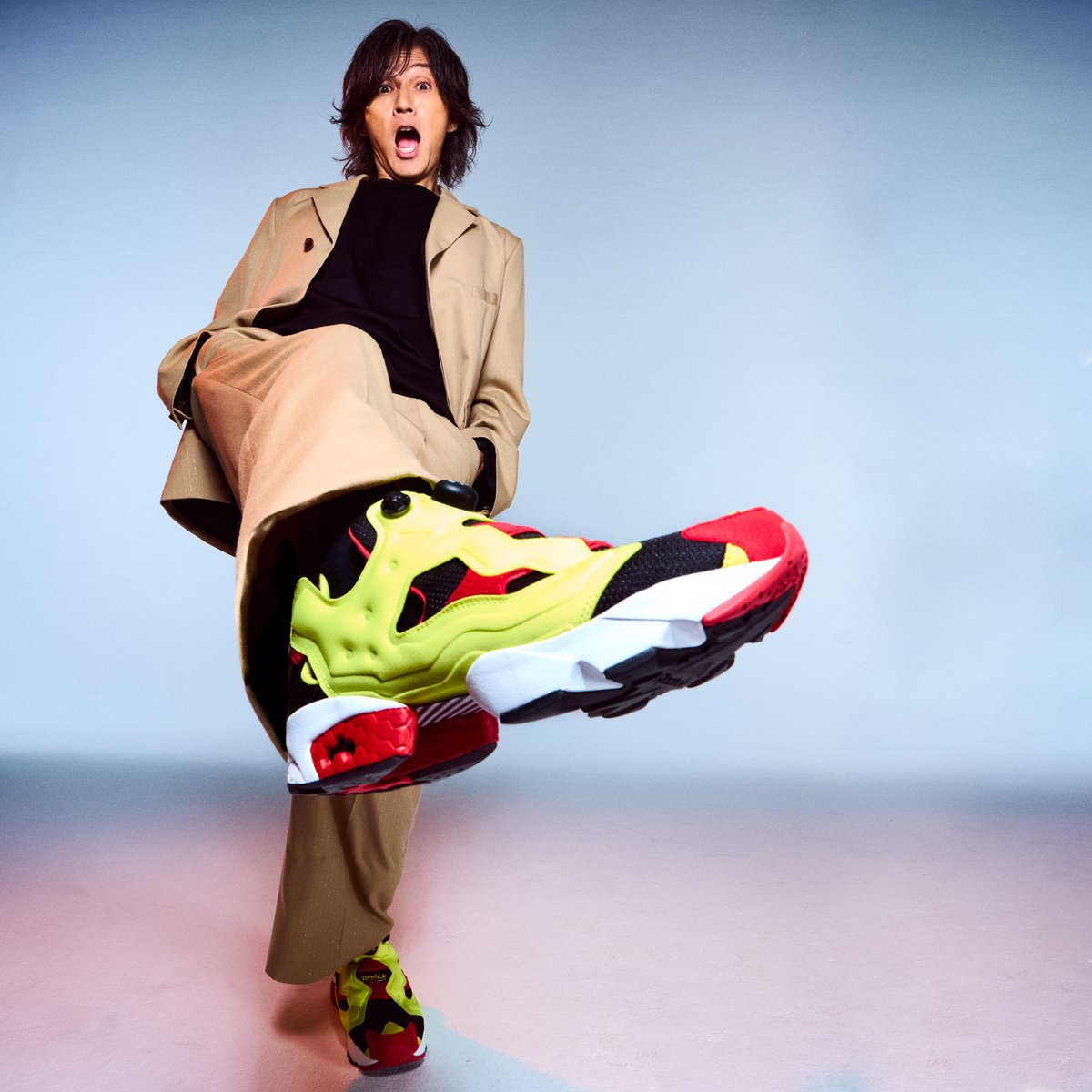 Reebok 稲葉浩志　フューリーポンプ　マグマ　Instapump Fury B'z PARTY限定 稲葉浩志インスタポンプフューリー94 マグマ23.5cm