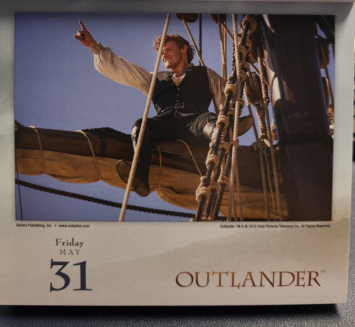 barbaramills1's tweet photo. #dailycalendar
May 31st 2024
#2024OutlanderCalendar
#Outlander
#JamieFraser #SamHeughan
#funphotoFriday
https://t.co/iCEJW5Zaq9 https://t.co/Ex5IG7jinz