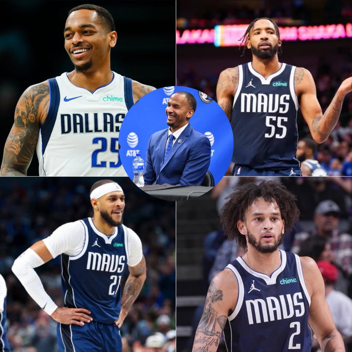 brasilcoast2's tweet photo. • PJ Washington - chega na trade deadline e cozinha na série vs OKC pra ajudar o Mavs.

• Daniel Gafford - ameaça de ponte aérea PERFEITA pro Luka. Chegou na trade deadline.

• DJJr - veio a custo de contrato mínimo e virou o melhor defensor do time.

• Lively - o CALOURO perfeito pra esse time, DRAFT por necessidade.

TRABALHO DE FRONT OFFICE É ISSO.

JUNTAR OPERÁRIOS PRO FP! É ISSO NICO!