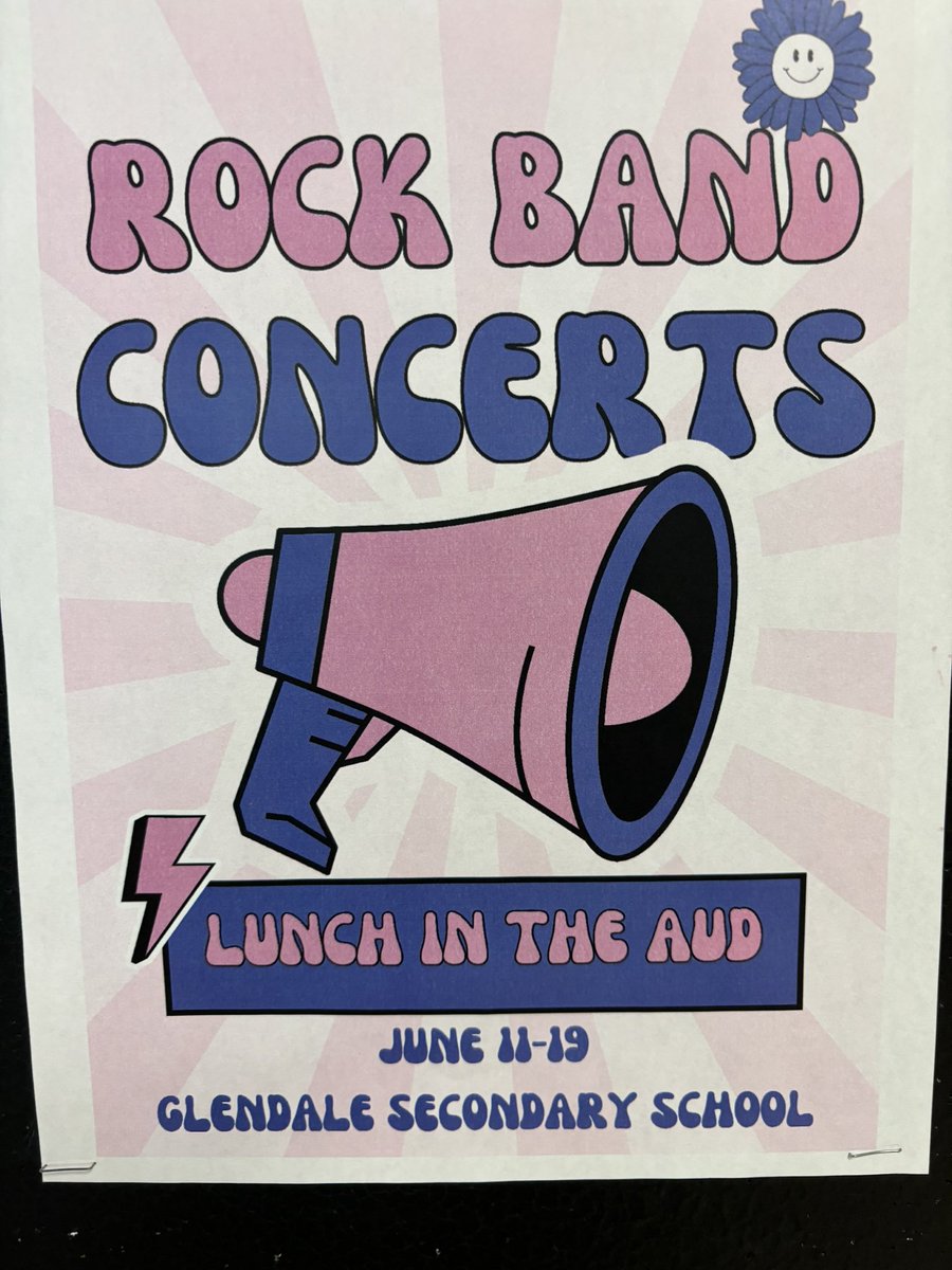 Glendale Secondary (@glendale_hwdsb) on Twitter photo You ready to rock, Glendale? Mark your calendars for lunch time entertainment in the AUD from June 11-19! <a href="/GPAandSHSM/">Glendale Arts</a> You ready to rock, Glendale? Mark your calendars for lunch time entertainment in the AUD from June 11-19! <a href="/GPAandSHSM/">Glendale Arts</a>