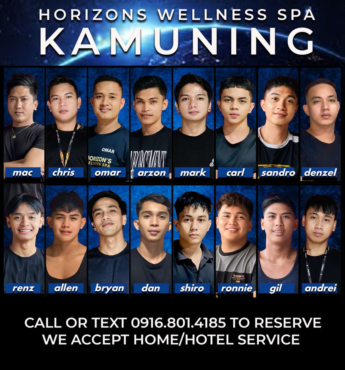 "Time spent getting a MASSAGE is never wasted"

Kaya ano pang hinihitay mo? Madami ang naka abang sayo😊 Visit na!!!
For reservation dm us <a href="/HorizonKamuning/">Horizon's Kamuning</a>
Or Call/text 📞09163014185

Located @ 📍#61 Kamuning road diliman QC

Pwede mo din po i dm ang gusto mong thera ⬇️⬇️⬇️