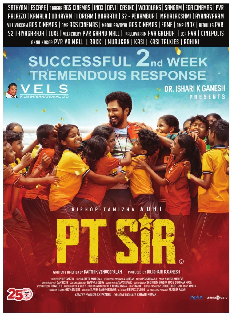 #PTSir successfully into 2nd week.. Movie into Hit and profitable category with a good 1st week collections in TN.