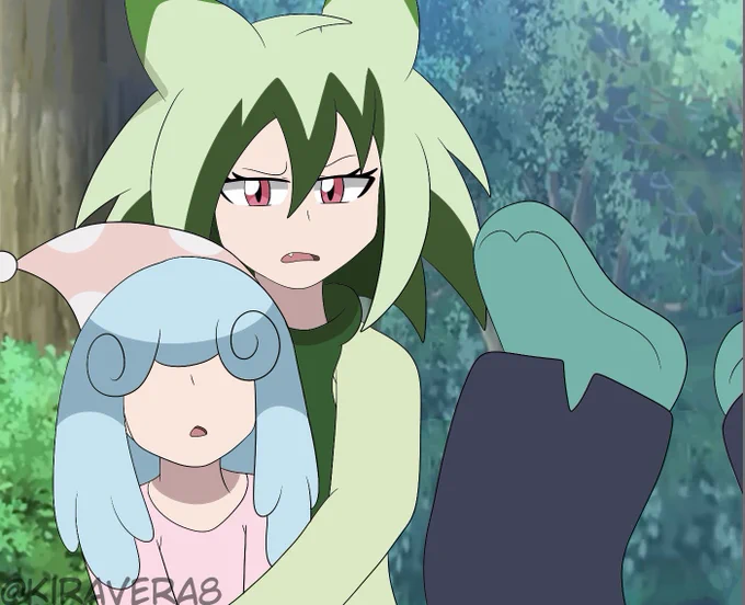 human flora redraws from ep 51! #anipoke 