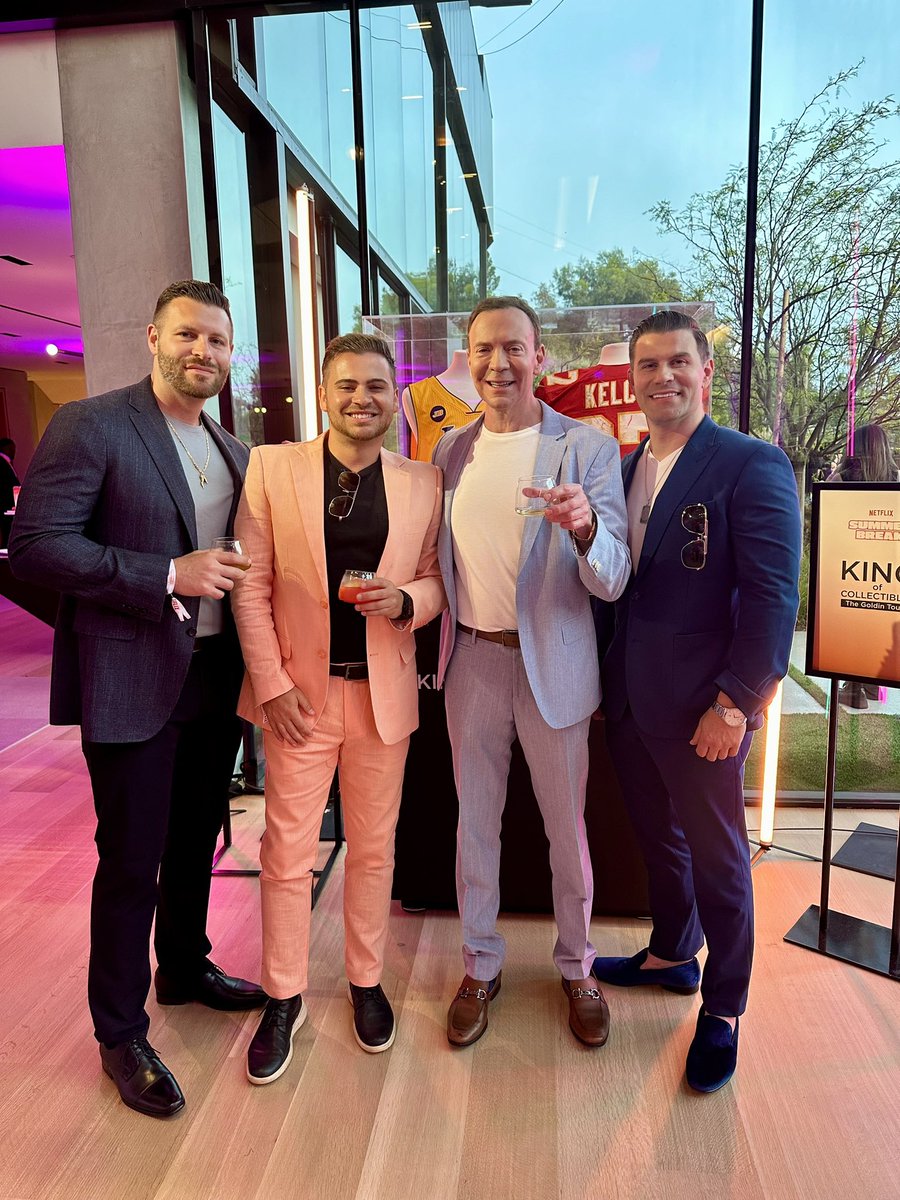 “King of Collectibles” L.A. Edition! 🙌🙏 Great having @kengoldin, Dave, Carlo & Ryan out in Los Angeles for @netflix’s #SummerBreak Event! All 8 Episodes of Season 2 of “King of Collectibles: The Goldin Touch” will debut on Wednesday, June 12th!