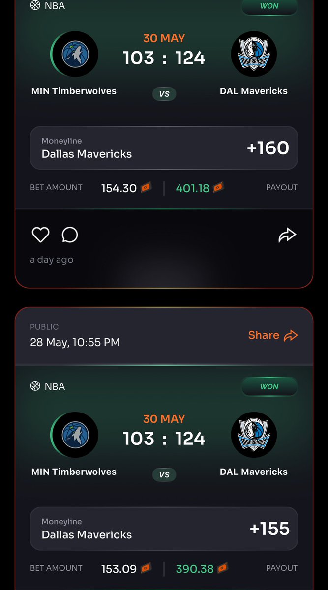SuperpicksNBA's tweet photo. IT WAS ALWAYS MAVS IN 5!😤😤😤😤

Boys cashed me tf out!!

Played the money line and got back $790🤑🤑 https://t.co/4qQGMiBDfF