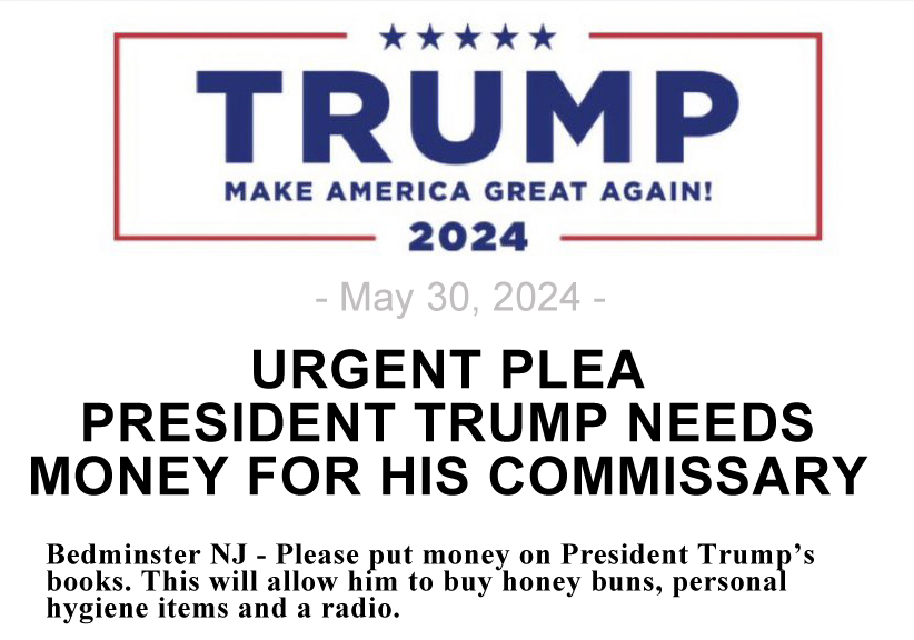 Can you believe he's fundraising off this already?